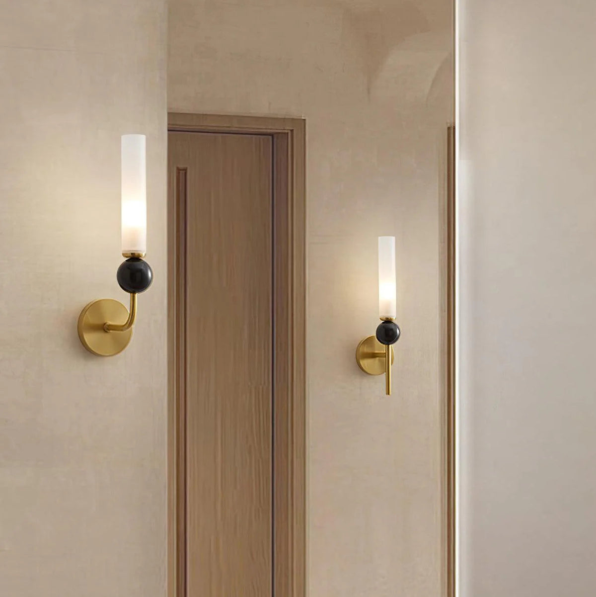 Vertical Marble Accent Wall Light