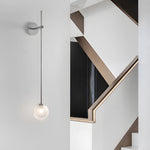 1 Light Glass Bubble Globe Slim Wall Light
