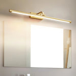 Luxe Brass Walnut Linear Wall Light