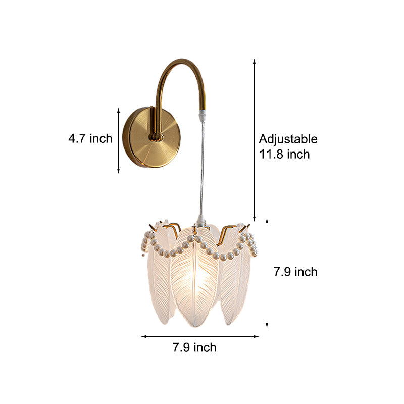 Glass Feathers Nordic Wall Lights Li002591