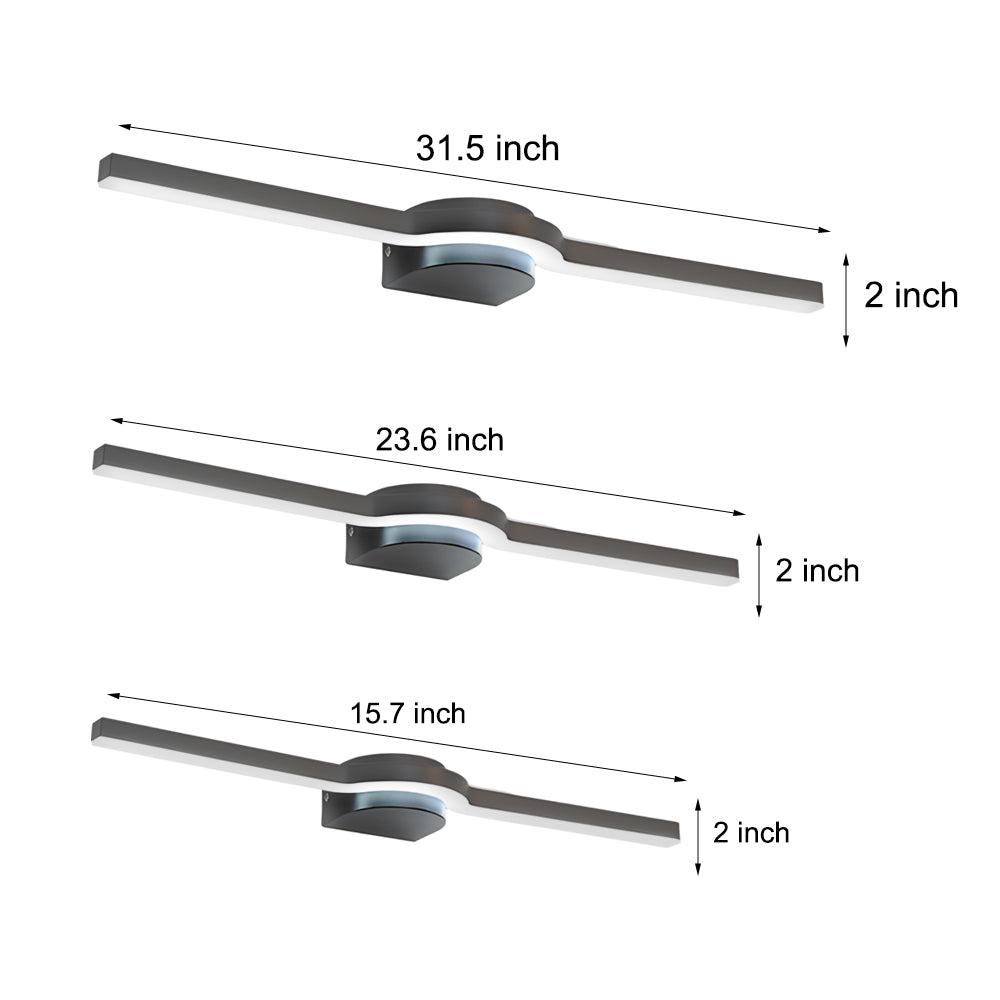 Modern Led Bathroom Vanity Light Curved 16 23 31
