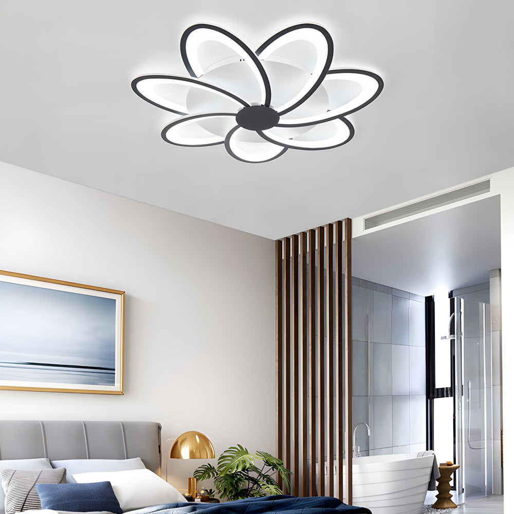 Modern Petal Flush Mount Light Acrylic Led Flower Shape Ceiling Lamp