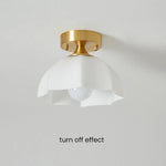 Minimalist White Dome Ceiling Light