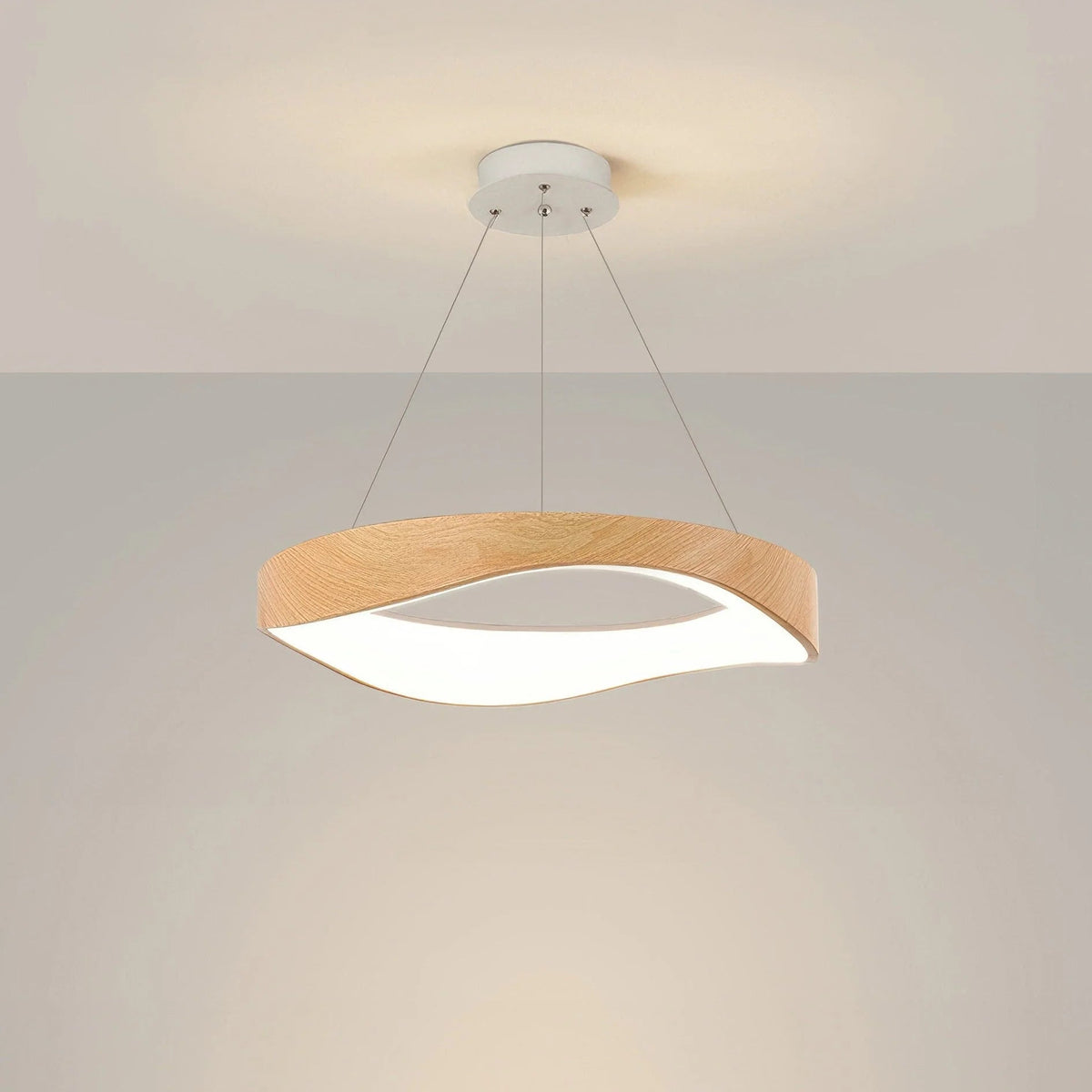 Nordic Creative Wood Grain Study Ceiling Lamp