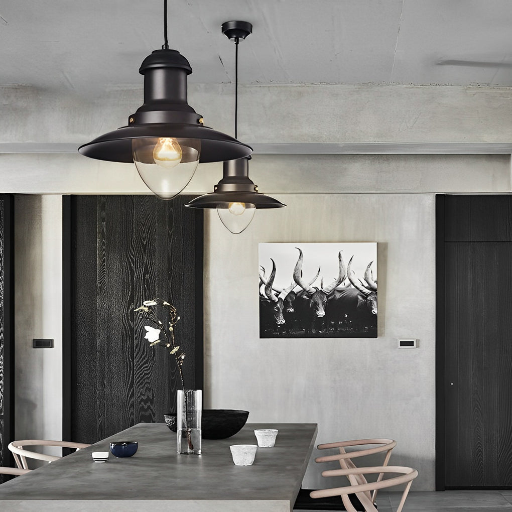 Round Retro Small Pendant Light Ha084471