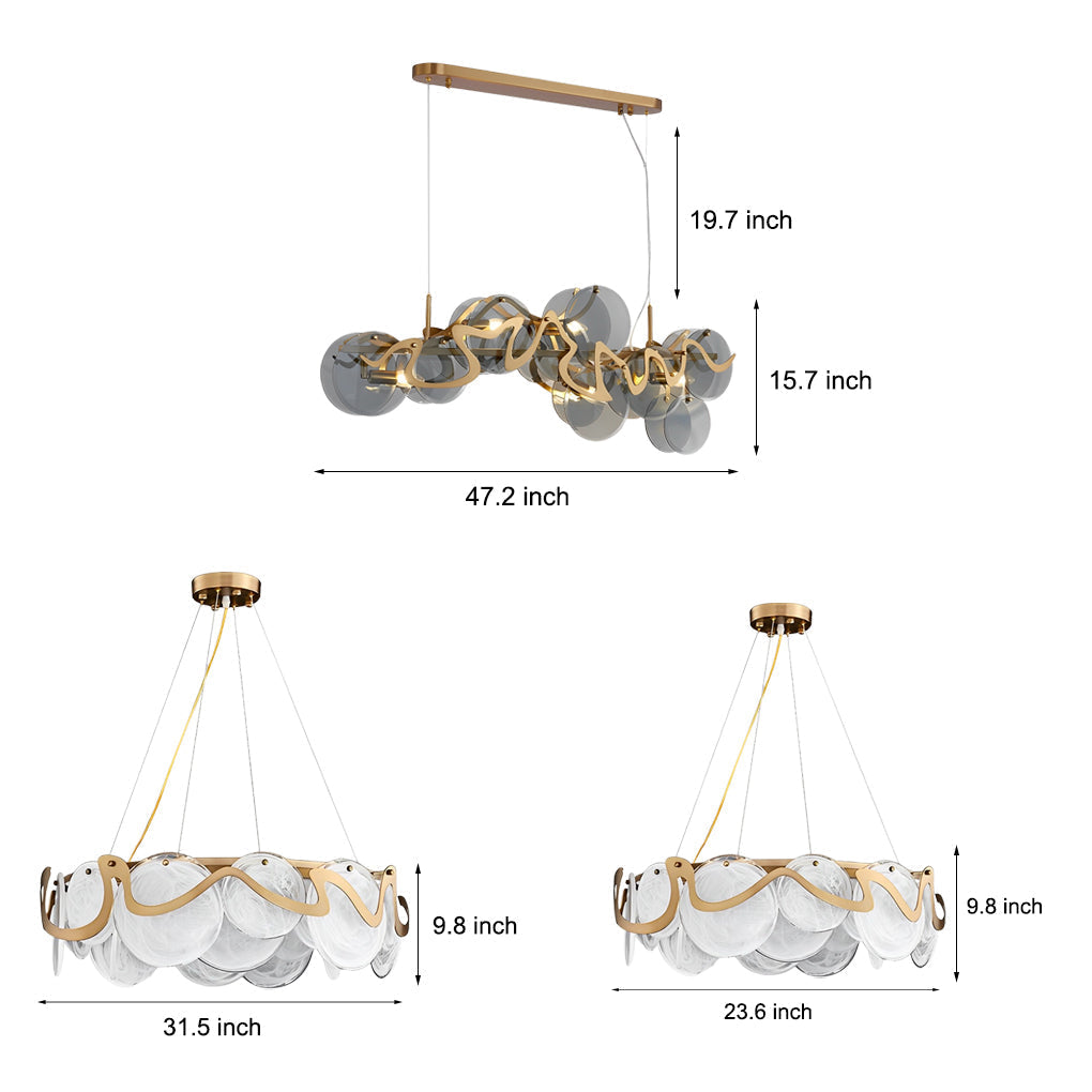 Glass Creative Art Nordic Chandelier Ha092802