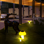 Mushroom Solar LED Lawn Light – Waterproof Garden & Pathway Illumination