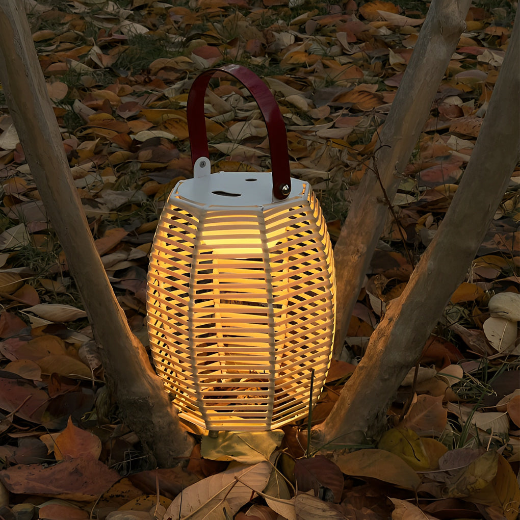 Rattan Lantern Solar Outdoor Light Li002127