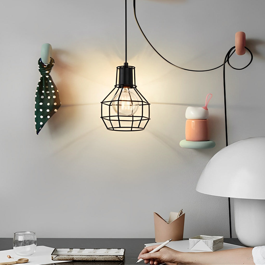Retro Pendant Light With Button Switch Ha077906