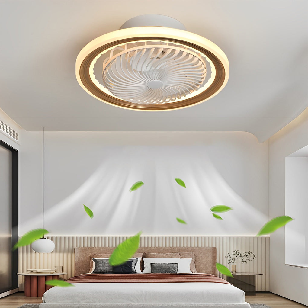 Round Bladeless Ceiling Fans Ha084069