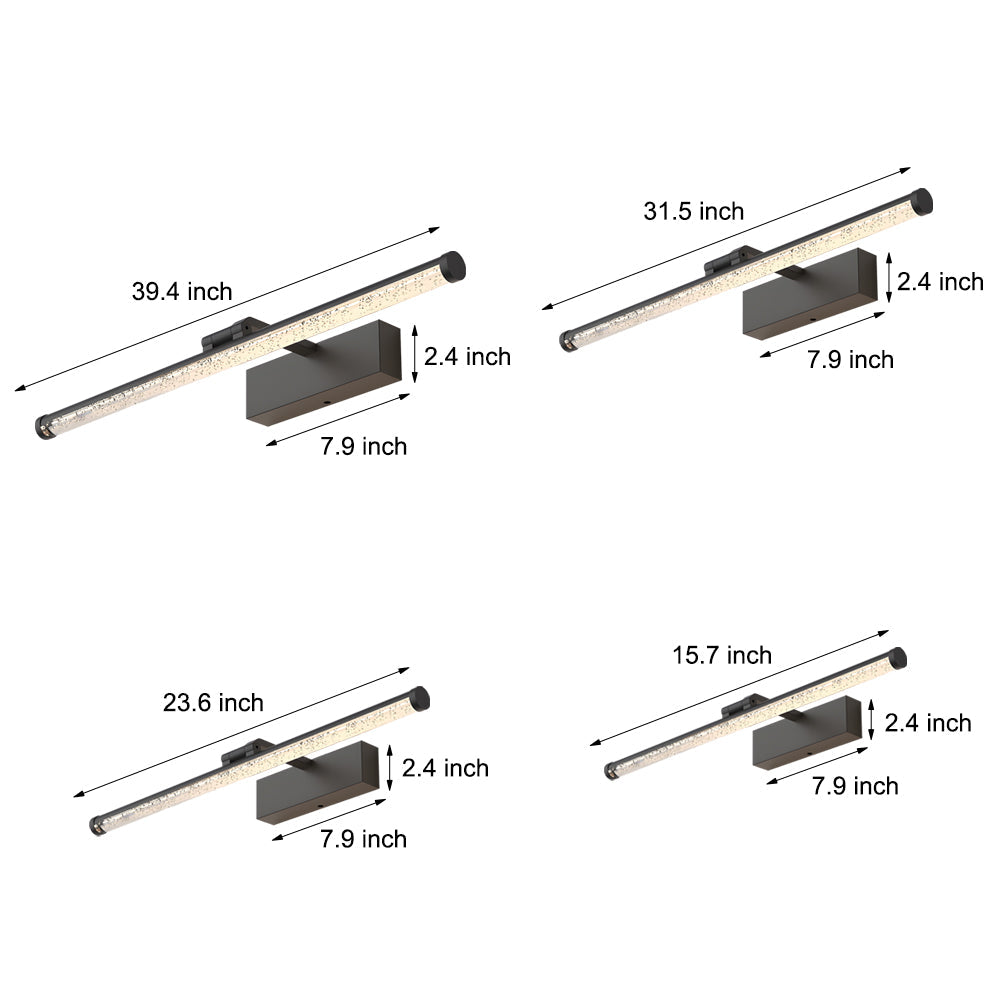 Rotatable Seeded Acrylic Led Bathroom Vanity Light