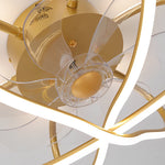 Round Flower Cage Ceiling Fans Lamp Ha082887
