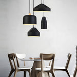 Pleat Box Led Pendant Light 1 Light Black White Aluminum Hanging Lamp