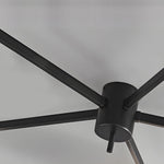 White Glass Bubble Black Semi Flush Ceiling Light