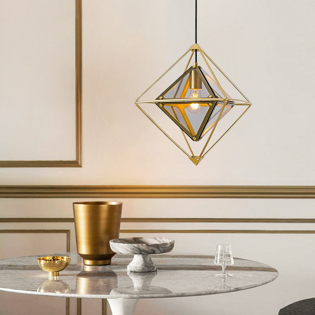 Geometric Glass Pendant Lights Li002220