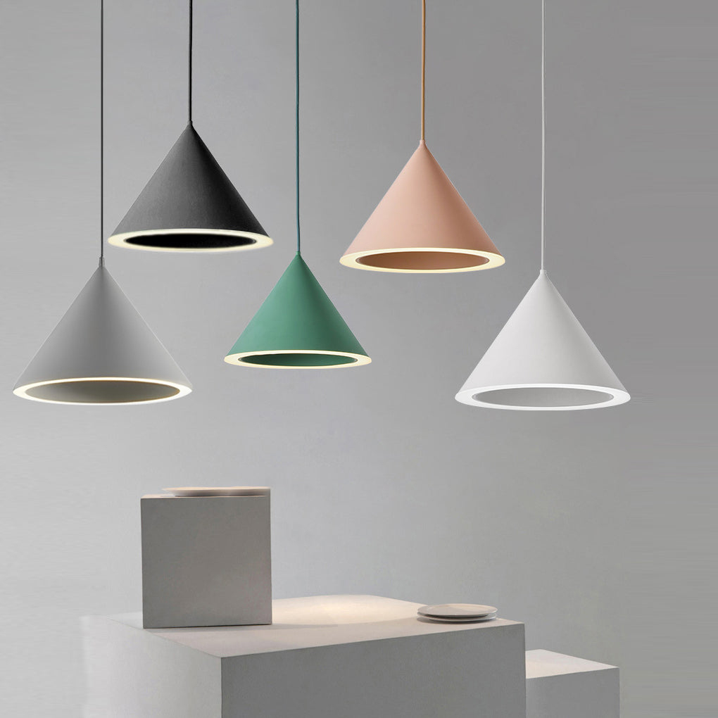 Conical Led Macaron Color Nordic Pendant Light Li002188
