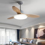 Wood Mute Led Nordic Ceiling Fans Ha079314