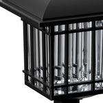 2Pcs Vintage Black Solar Lawn Lights Ha083002