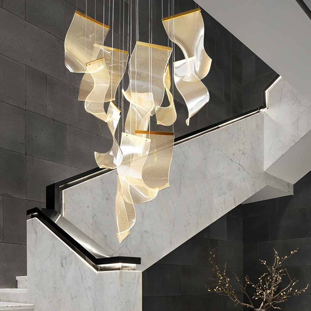 Irregular Curl Led Nordic Chandelier Ha084765