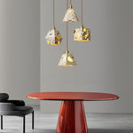 Retro Terrazzo Concrete Nordic Pendant Light Ha080859