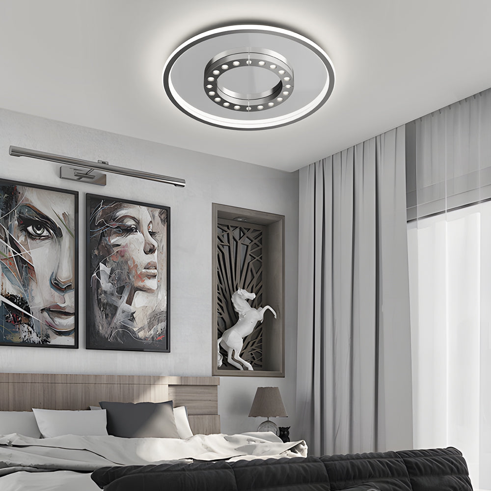 Square Round Led Anti Glare 3 Step Dimming Modern Ceiling Lights Fixture