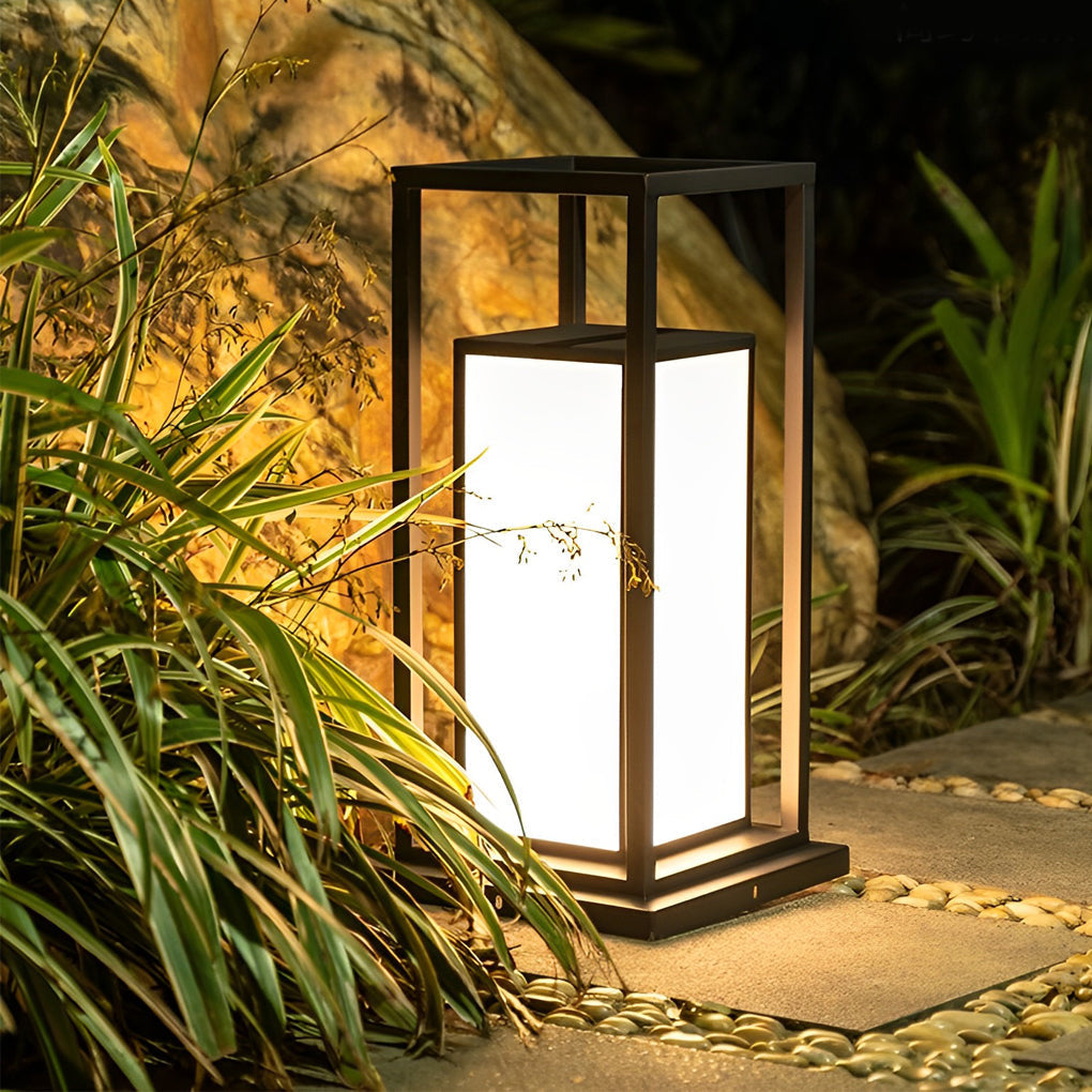 Outdoor Solar Fence Post Lights Ha077814