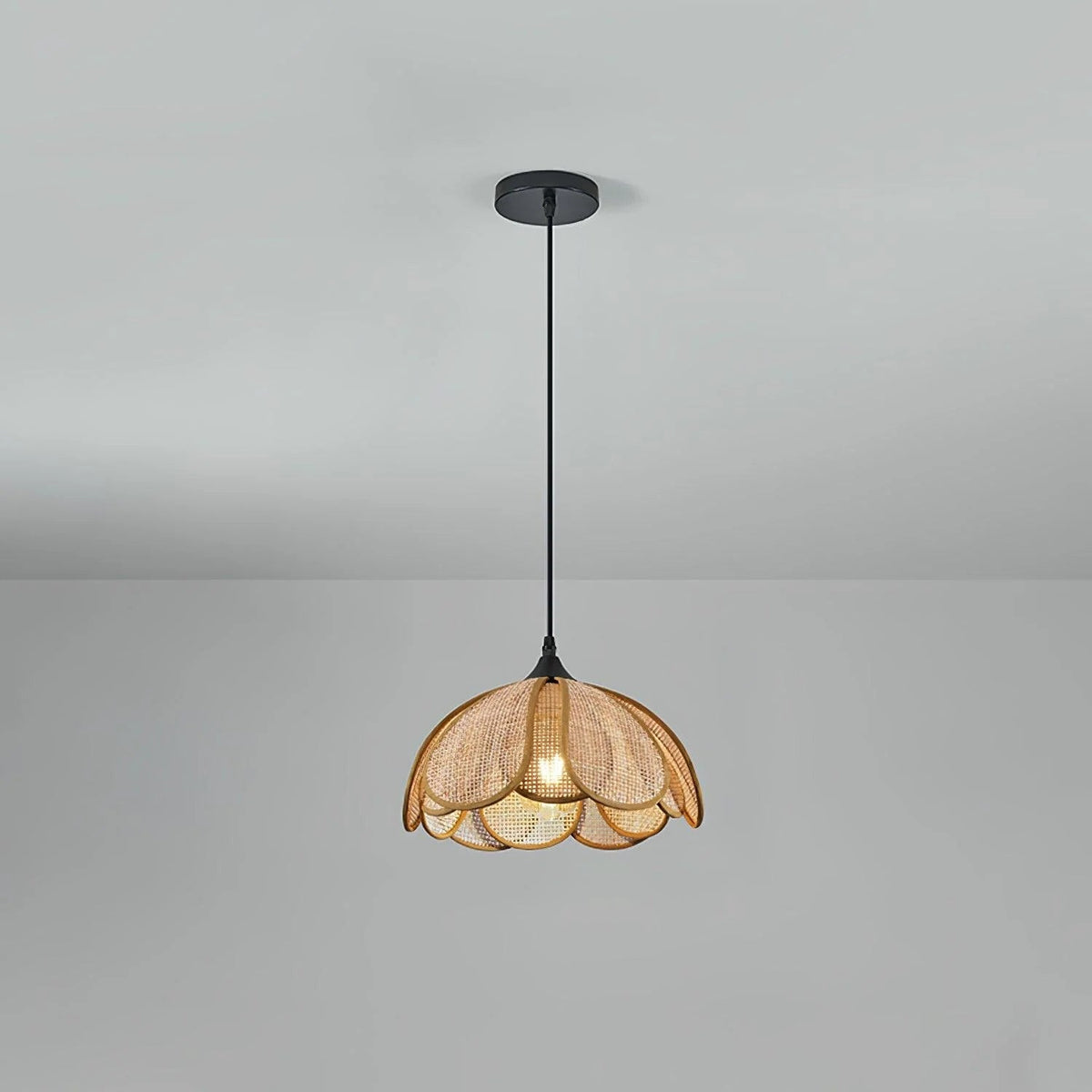 Rattan Blossom Pendant Light
