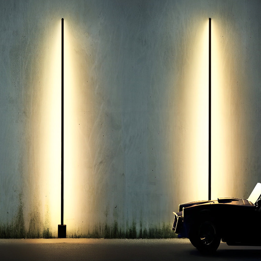 Modern Outdoor LED Floor Lamp – Waterproof Linear Garden Light