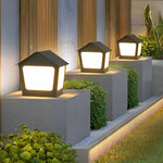 Cottage Shaped Modern Solar Fence Post Lights Li002306