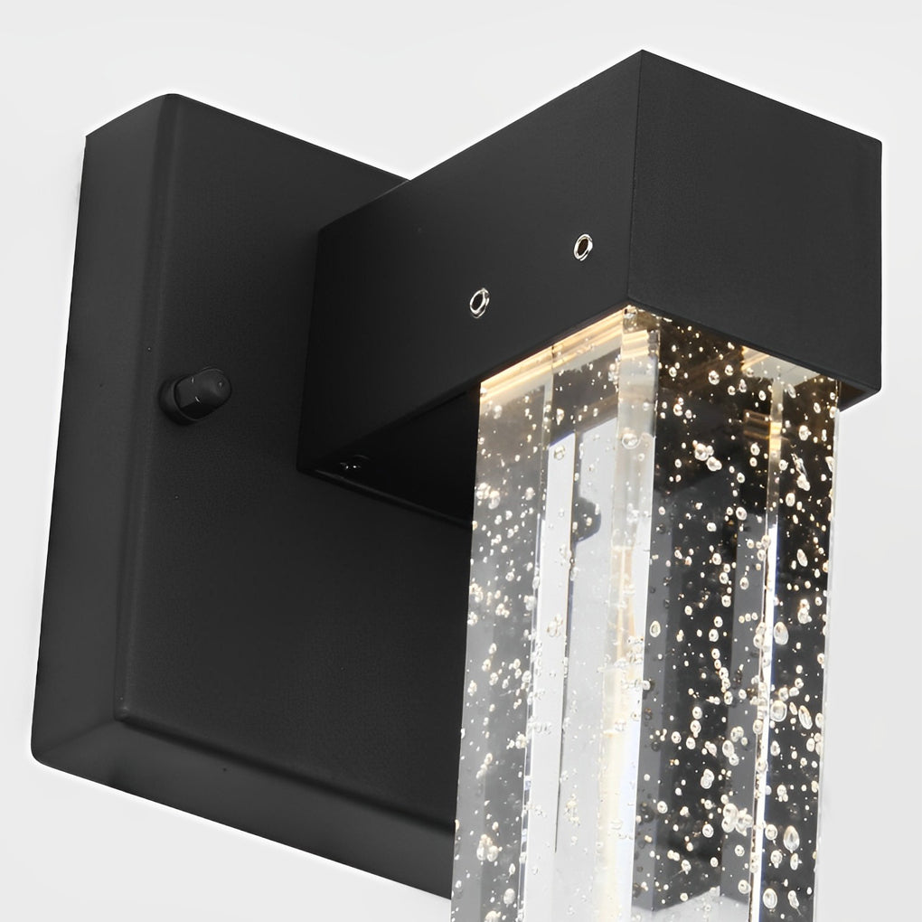 10W Crystal Black Outdoor Wall Lamp Li002109