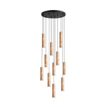 Travertine Cylinder Pendant Light in Warm Stone for Modern Interiors