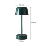 Tunable Metal Finish Table Lamp In Hat Style