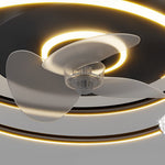 Circular Mute Bladeless Ceiling Fans Lights Li002311