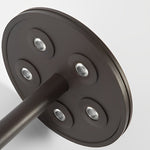 Mushroom LED Pathway Light in Brown Aluminum for Garden and Lawn