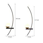 21 Curved Strip 3 Step Dimming Led Wall Sconce Lighting Wall Lamp