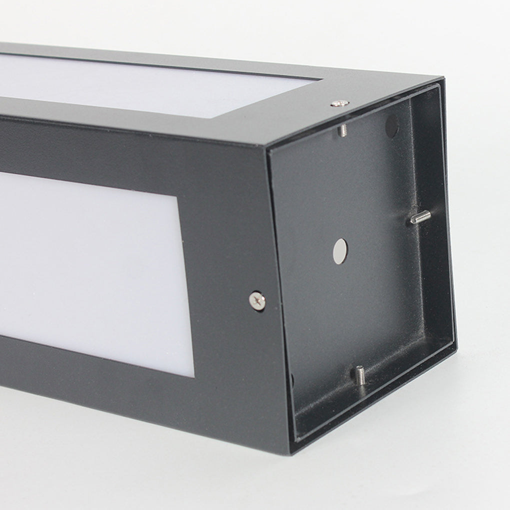 Modern Black Solar Bollard Lights for Pathways & Courtyards