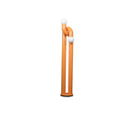 Loopi Modern Arc Floor Lamp with Twin Globe Shades