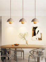 Bud Travertine Pendant Light – Organic Modern LED Ceiling Lamp