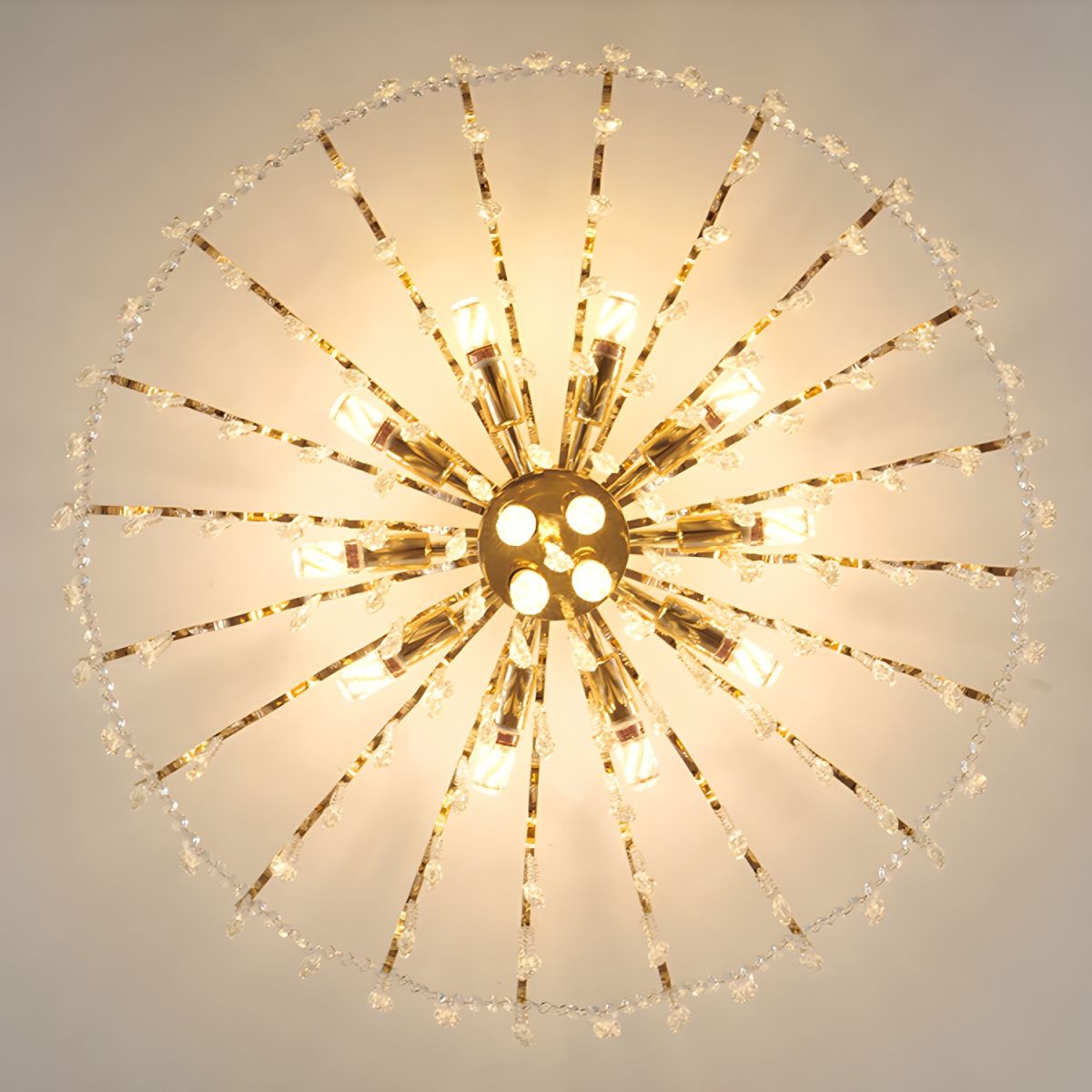 American Style Minimalist Luxury Living Room Modern Retro Crystal Chandelier