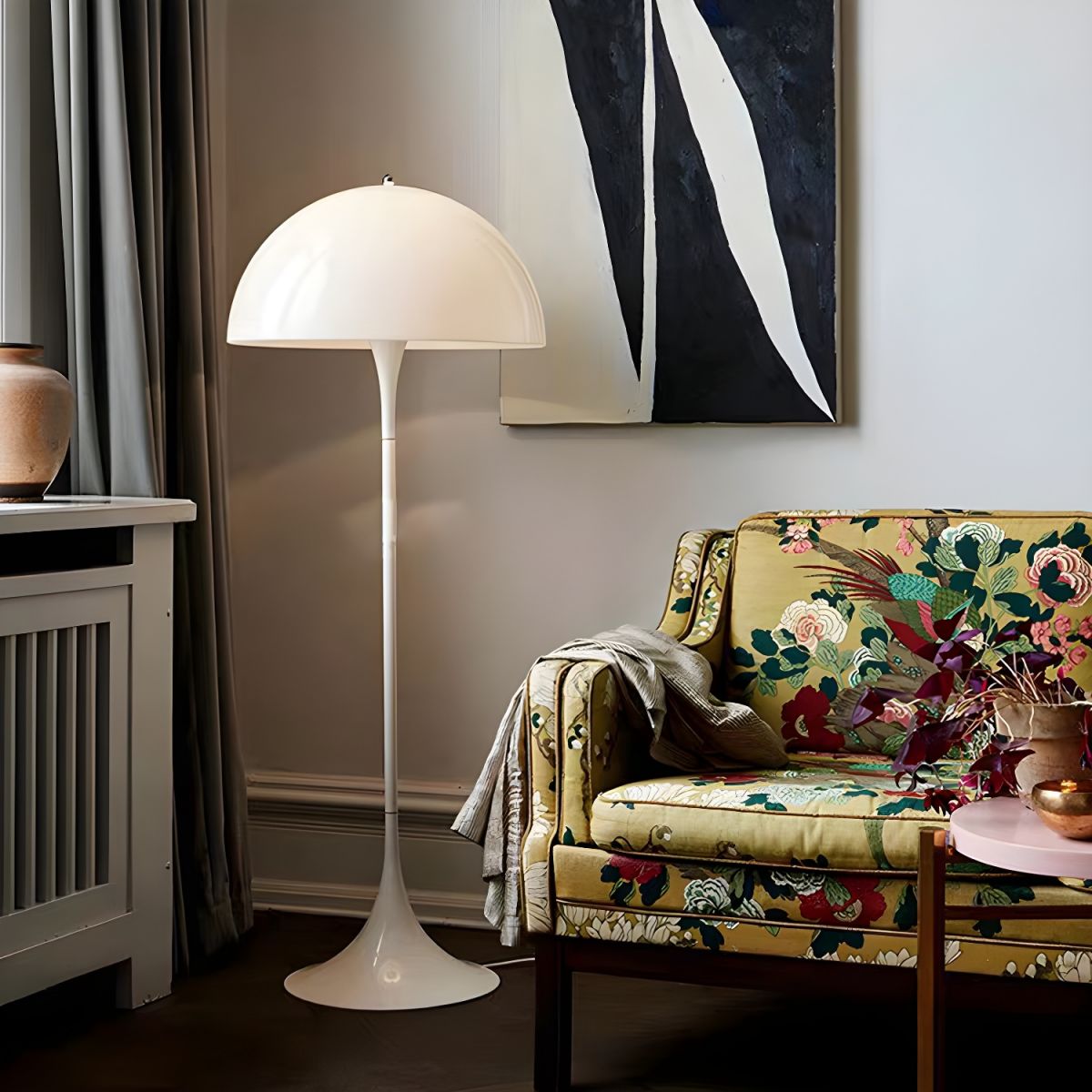Danish Pandora Floor Standing Ins Style Mushroom Lamp