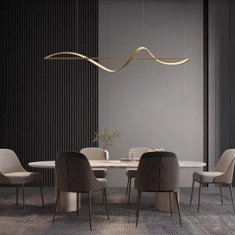 Italian Minimalist Line Restaurant Chandelier
