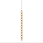 Orbique Alabaster Pendant Light – Modern Vertical LED Chandelier