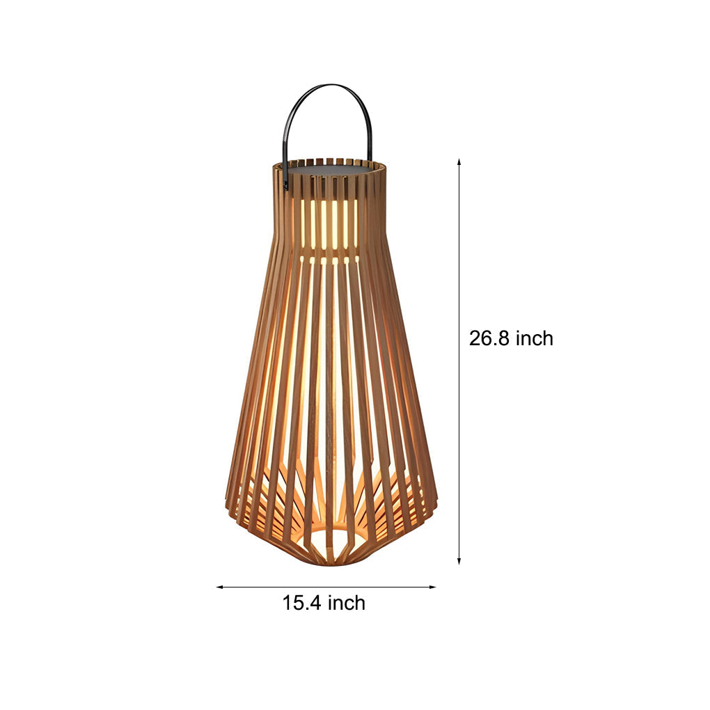 Portable Wood Led Garden Lights Ha076289