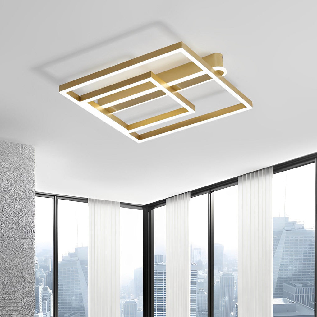 Square Double Frame Ceiling Light Ha083289
