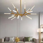 Unique Acrylic Branches Led Minimalist Lines Postmodern Chandelier Lamp