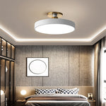 Modern Thick Circular Led Nordic Semi Flush Mount Ceiling Light