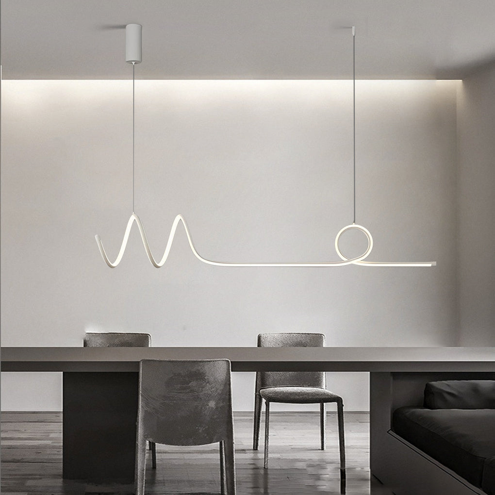 Waves Circular Led Pendant Light Ha081941