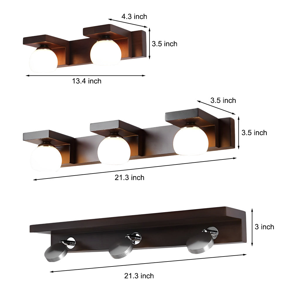 Bathroom Vanity Light Adjustable Iron Glass Spotlights