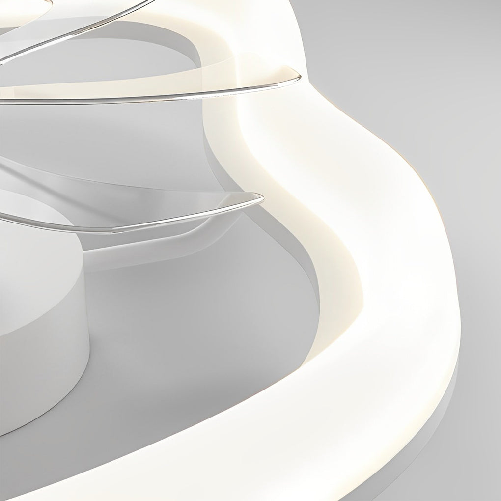Circular Mute Ceiling Fans With Remote Li002496