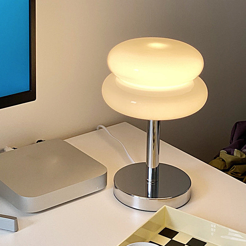Usb Glass Burger Creative Warm Light Modern Table Lamp